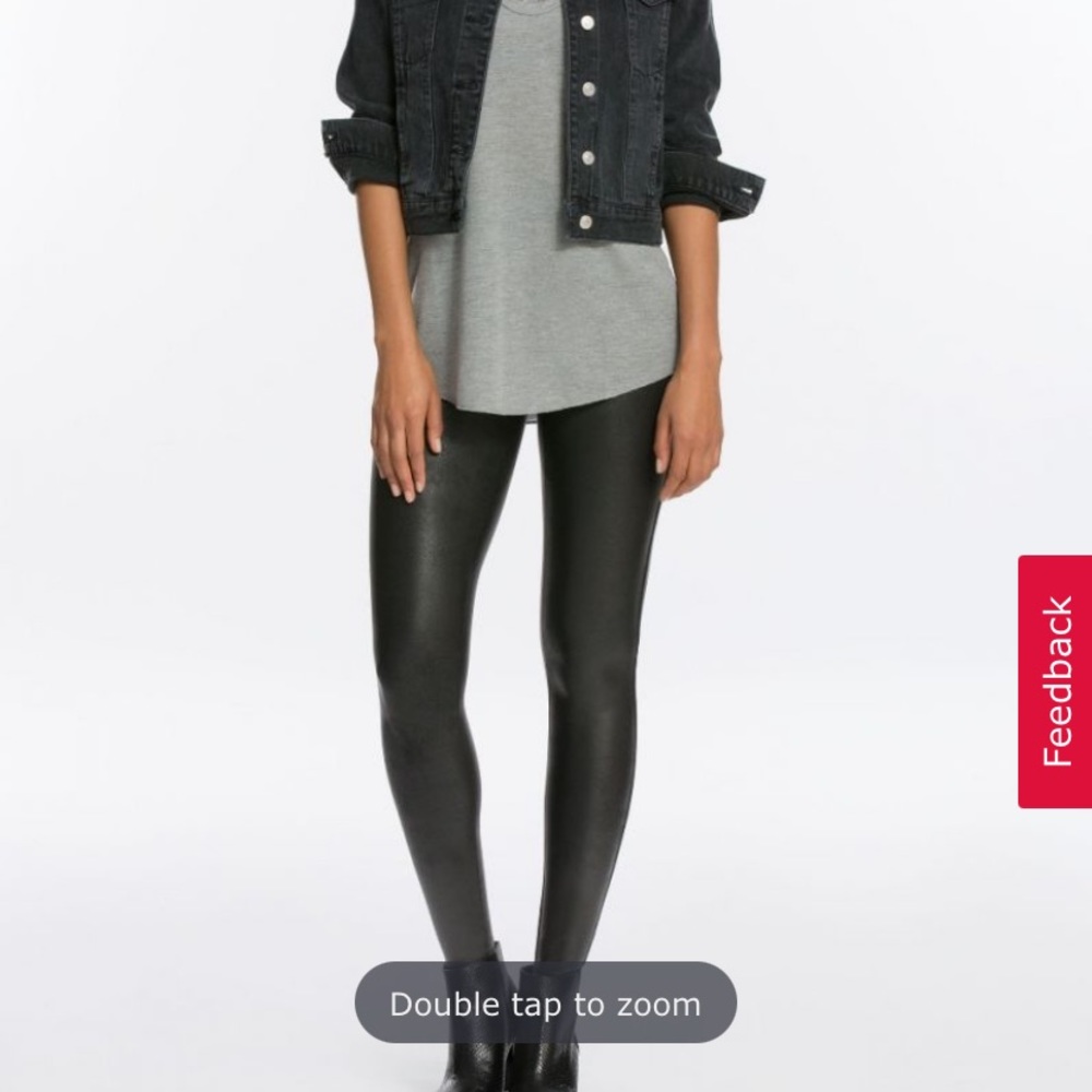 Spanx faux leather leggings- what a deal!!!